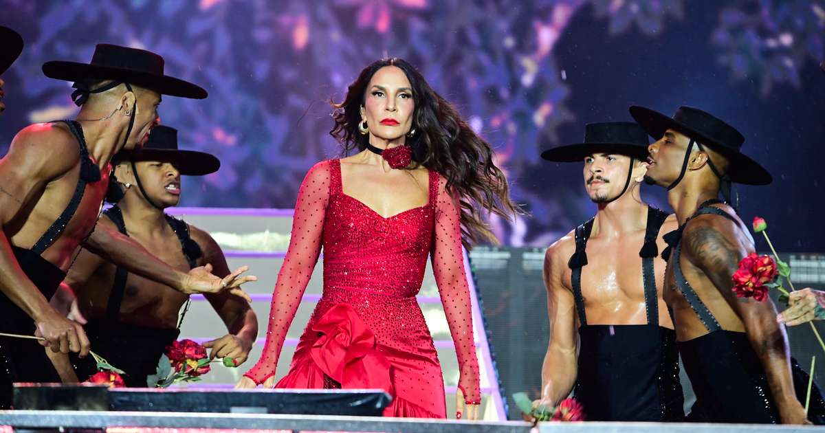 Show de Ivete Sangalo no Rock in Rio tem chuva, presença do namorado e dos filhos; veja fotos