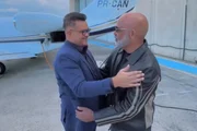 O cantor Rick e o empresário Bruno Avelar