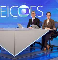 Luiz Inácio Lula da Silva (PT) com Renata Vasconcellos e César Tralli nos Estúdios Globo. Foto: Manoella Mello/Mello