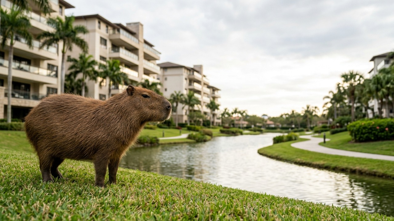 Biólogos do ICMBio explicam por que a capivara virou vizinha de condomínio em cidades brasileiras, qual é a distância mínima segura por causa do carrapato-estrela, e o erro de alimentar que transforma o bando em problema permanente