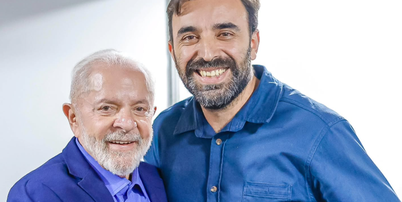 Lula e João Pedro Mehl, que lidera o Movimento Cultura com Lula Foto: Reprodução/Instagram/jpmehl