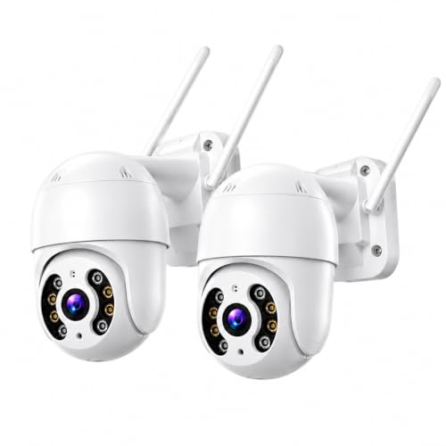 Kit com 2 Câmeras de Segurança Wi-Fi Externa IP A8 – Prova d'Água com Visão Noturna Infravermelha e Monitoramento em Tempo Real Premium