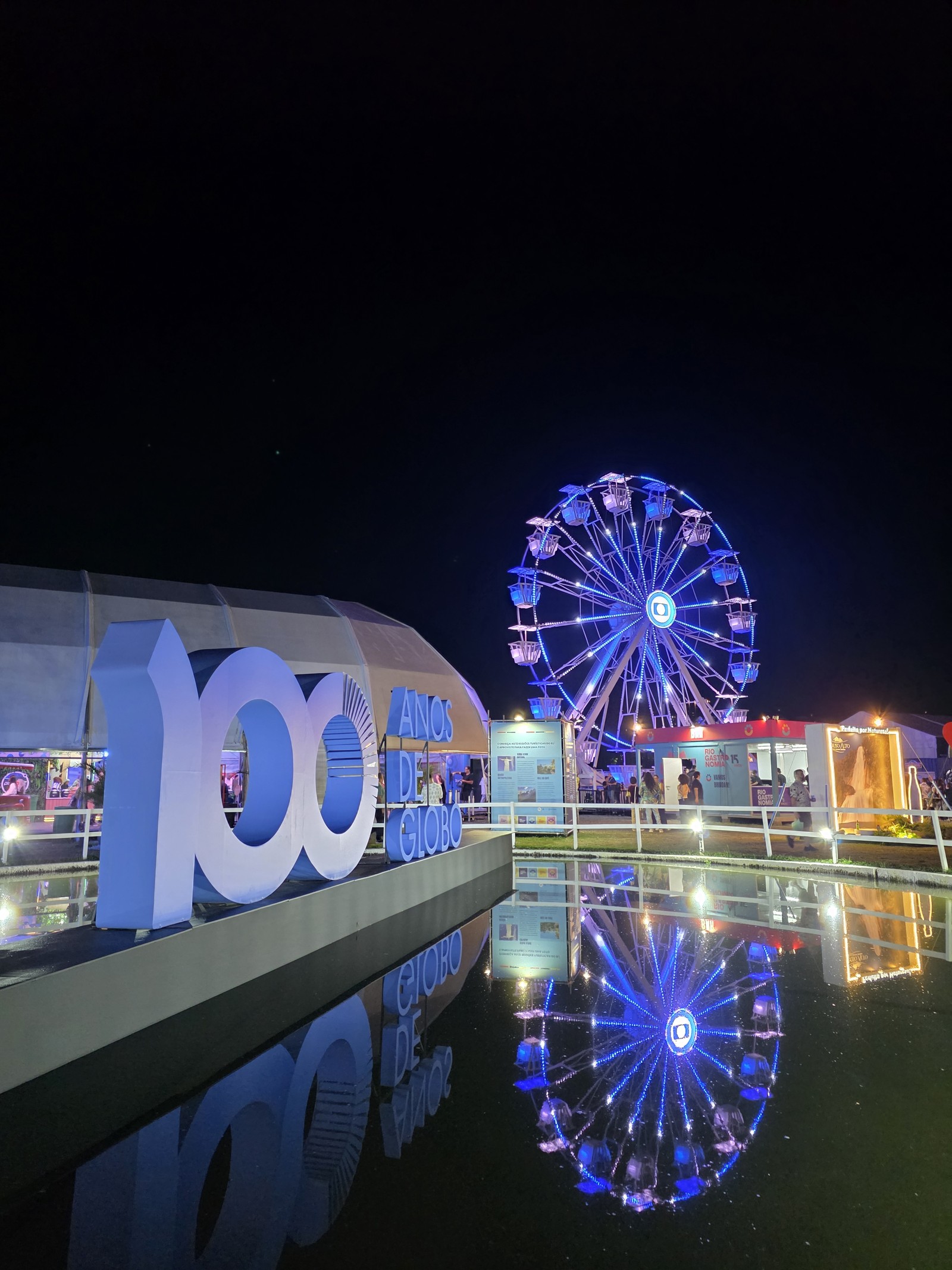 100 anos de Globo no Rio Gastronomia; foto tirada com câmera principal do Galaxy Z Fold 7 — Foto: Ana Letícia Loubak/TechTudo