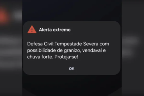 Chuva forte, vendaval e granizo: moradores de BH recebem 3 alertas seguidos
