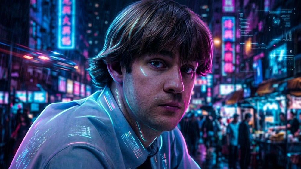 Retrato estilo Cyberpunk gerado pelo Gemini — Foto: Imagem gerada por IA/Gemini