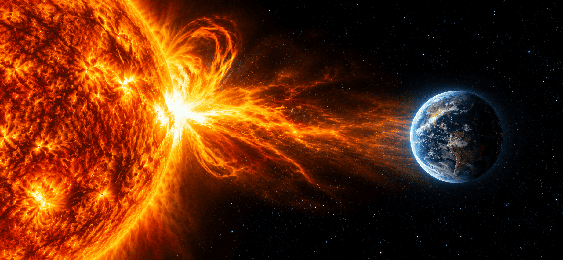 A tempestade solar mais perigosa da história
