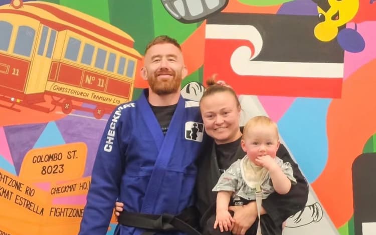 Sonny-Charles Watson with his parents.
