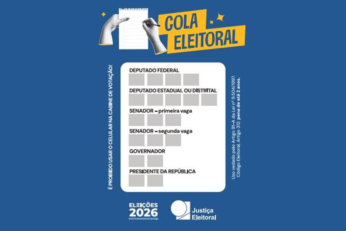 Colinha eleitoral para eleições 2026