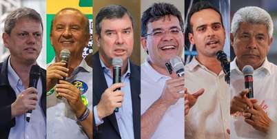 Para vencer no primeiro turno, o candidato a governador precisa obter mais da metade dos votos válidos Foto: Divulgação/Reprodução/Redes sociais