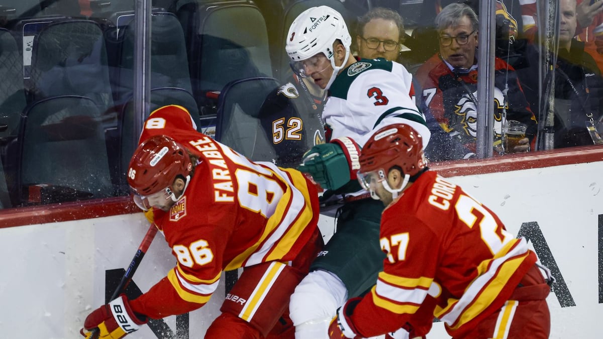 Cooley makes 36 saves to help Flames to 2-1 victory over Wild