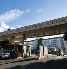 Papa Leão XIV segue internado em Roma após ter retirado um adenocarcinoma pulmonar Foto: ANSA / Ansa - Brasil