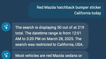 Motorola's VehicleManager tool can do searches very similar to Flock's cams.