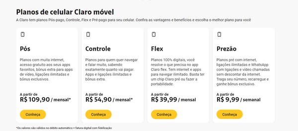 Qual a melhor operadora de celular? Veja planos, coberturas e preços