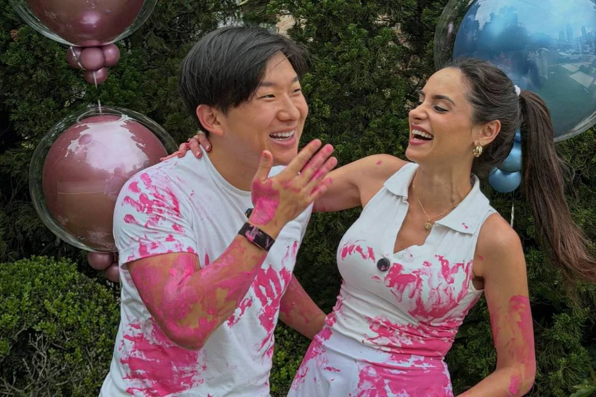 Pyong Lee e Natália Nasser serão pais de uma menina