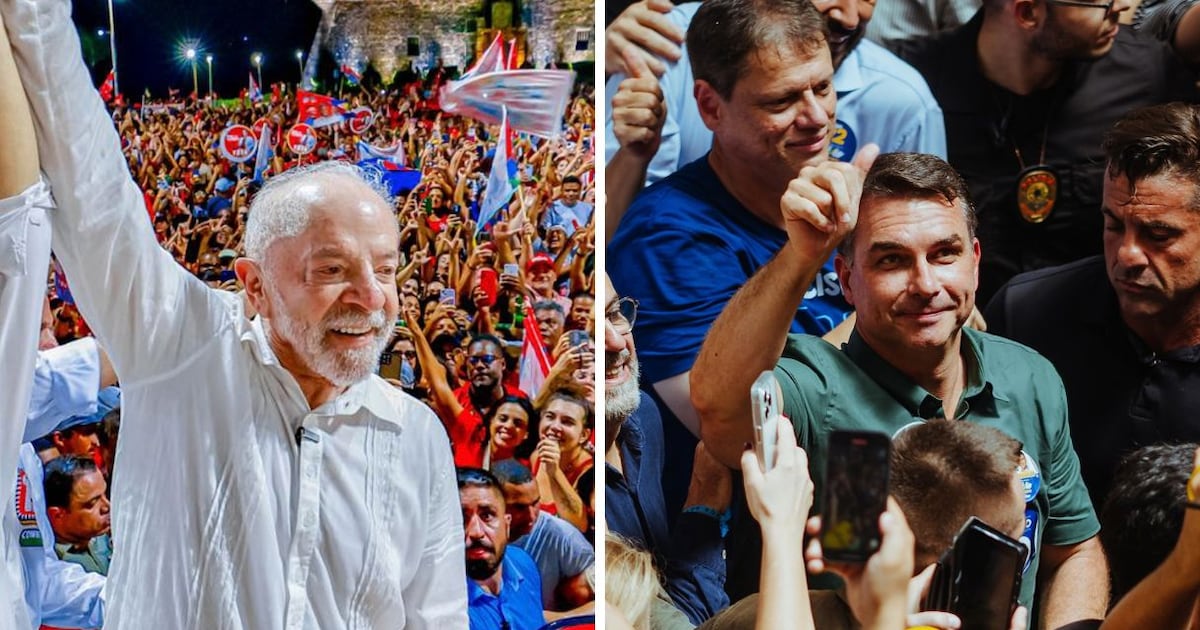 Lula lidera entre mulheres, com 49%, contra 31% de Flávio; cenário se inverte entre homens
