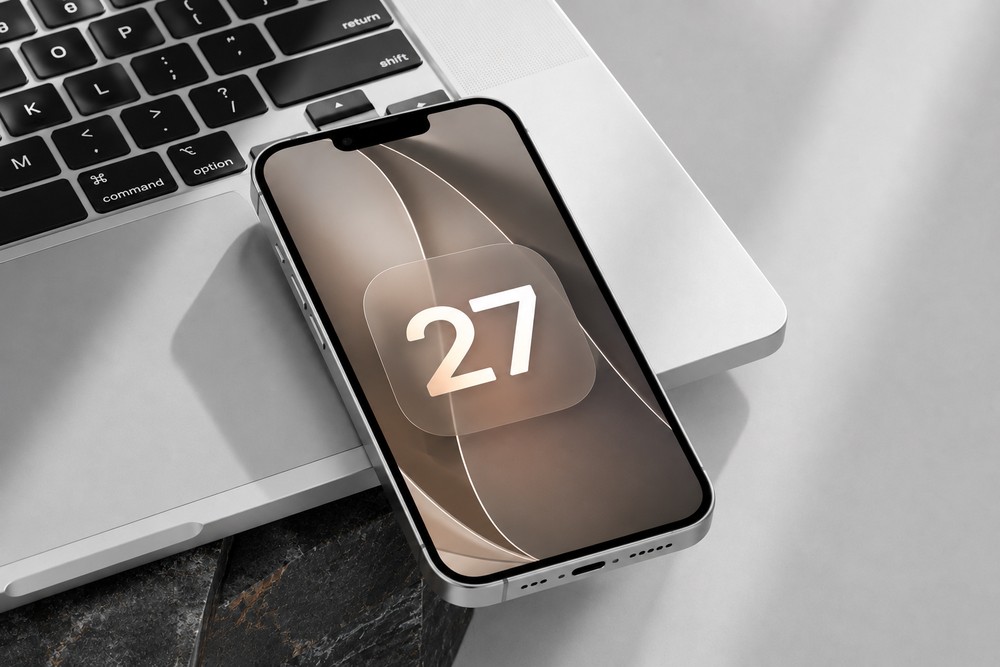 iOS 27.2 Beta 3 traz mudanças no ícone de bateria, logo do Apple Music e mais — Foto: Reprodução/Pexels/Apple/Editada com IA