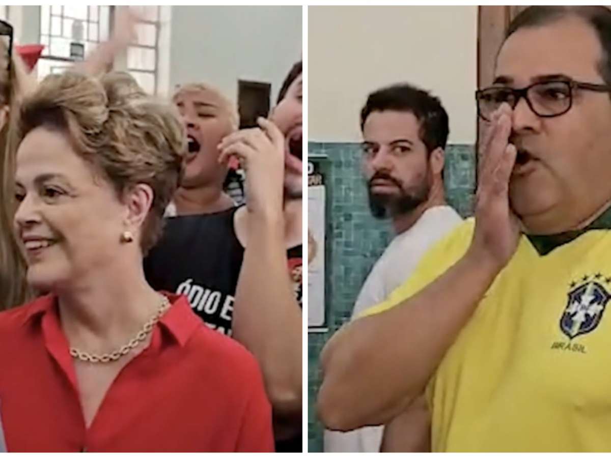 Dilma Rousseff é recebida com gritos de vaia e apoio durante votação, e vídeo viraliza
