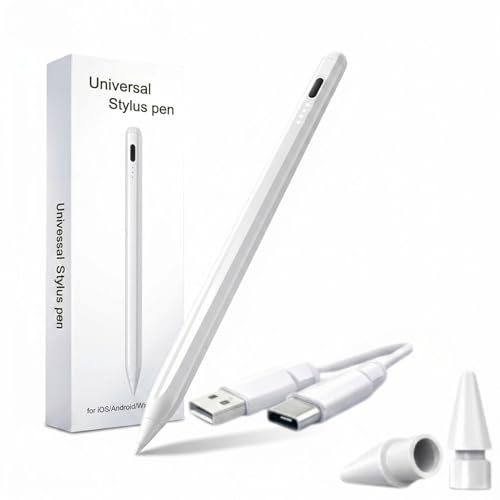 Caneta Touch Universal Stylus para Tablet iPad Android, Ponta Fina de 0.9mm Alta Precisão