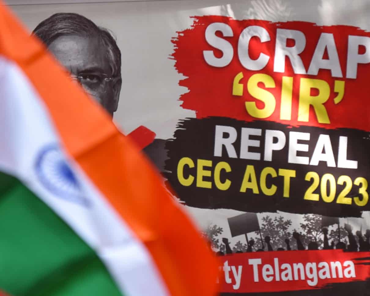 O Supremo Tribunal da Índia exige respostas sobre alterações na lista de eleitores