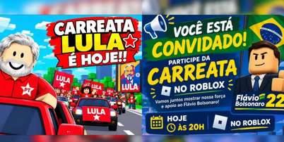 Manifesta&ccedil;&otilde;es foram organizadas na plataforma Roblox Foto: Reprodu&ccedil;&atilde;o/Instagram / Perfil Brasil