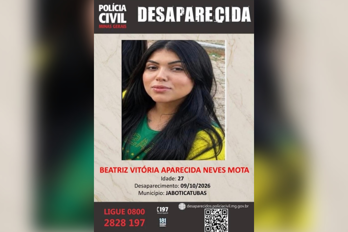 Divisão Antissequestro atua em caso de jovem de 27 anos desaparecida em MG