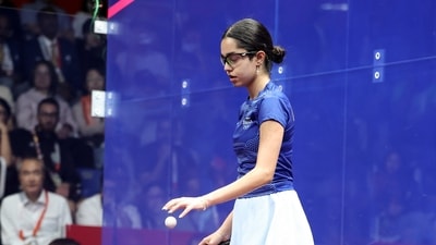 India's Anahat Singh in action. (ANI Pic Service)