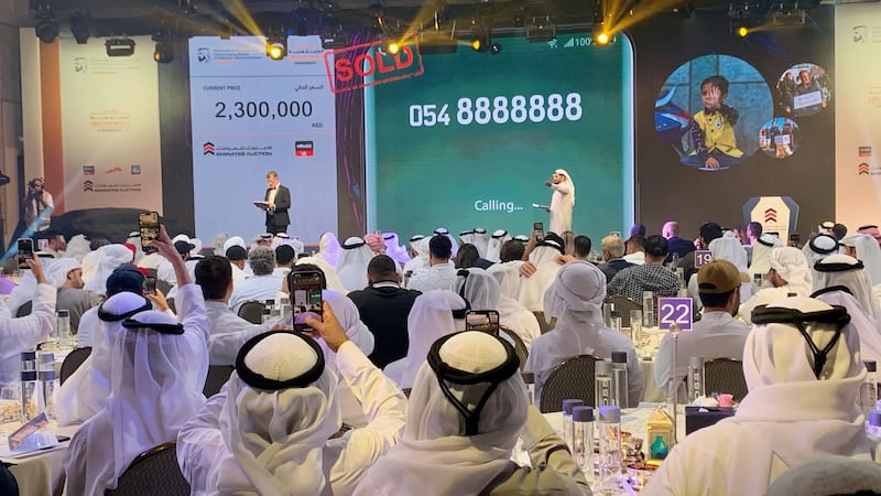 An exclusive mobile number sold for 2.3 million dirhams